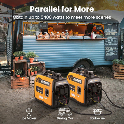 3.3KW Inverter Generator Petrol Portable Quiet 230V Backup Power Home Camping - Part333 Auto Parts UK