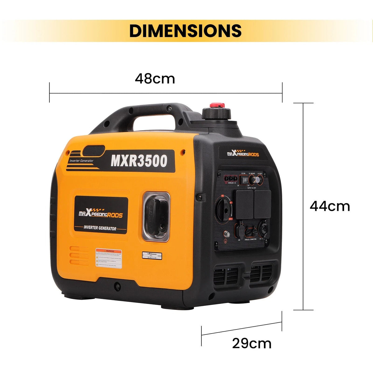 3.3KW Inverter Generator Petrol Portable Quiet 230V Backup Power Home Camping - Part333 Auto Parts UK