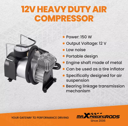 169£ - Air Suspension Kit with Compressor For Fiat Ducato, Citroen Relay, Peugeot Boxer 1994 - 2024 - Auto Parts Store